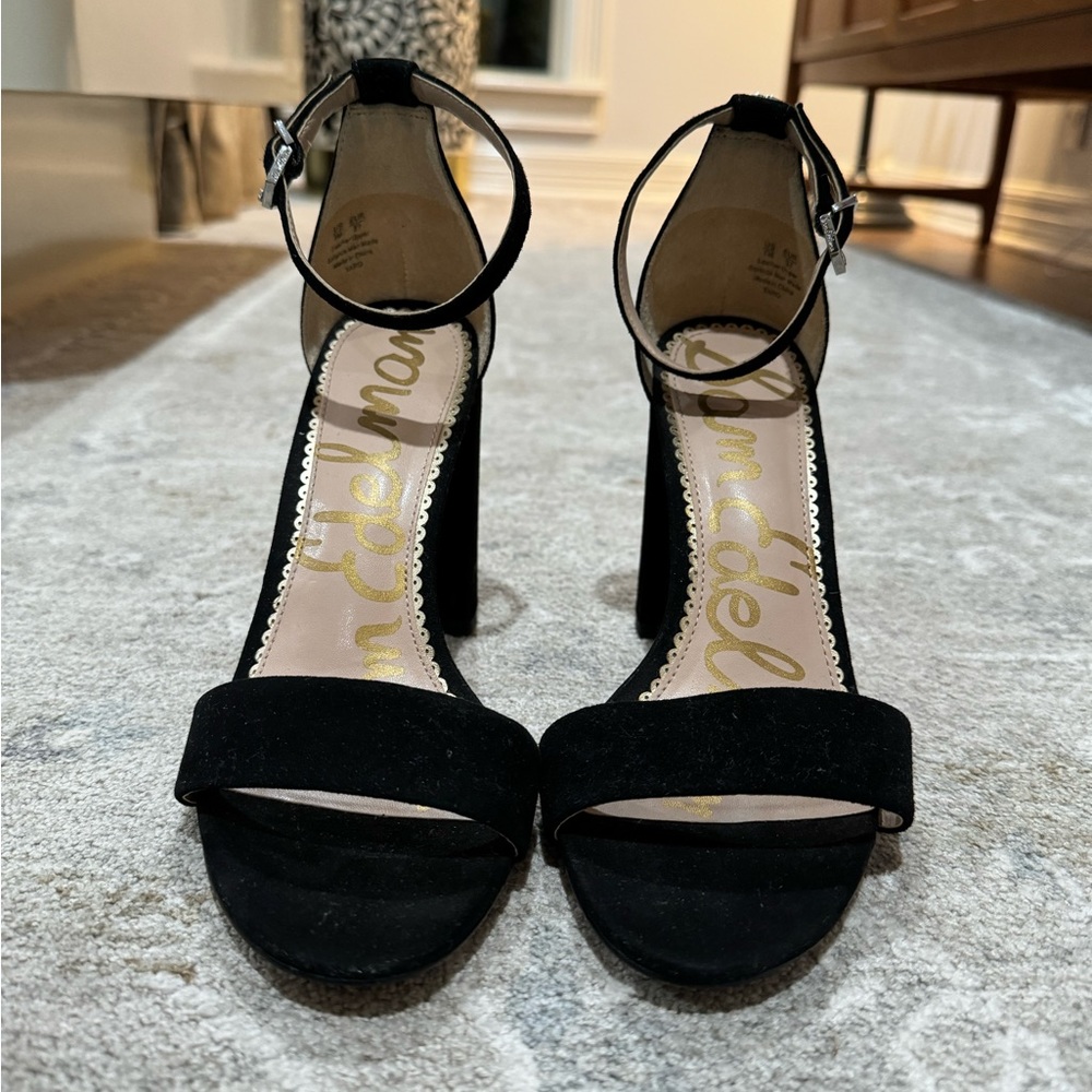 Black Sam Edelman Block Heel Sandal